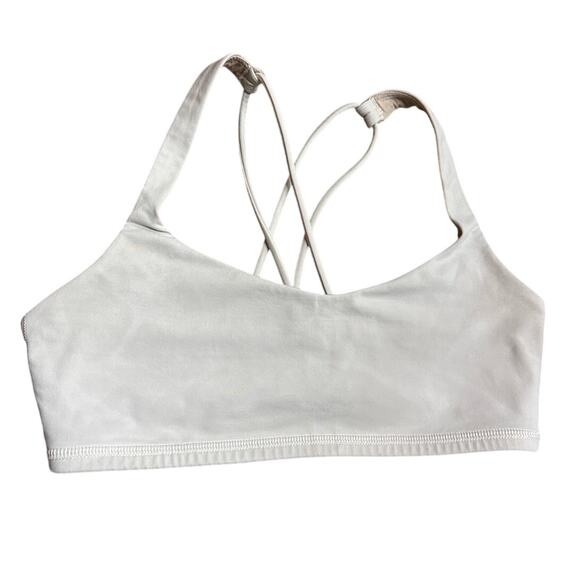 Lululemon Sports Bra Size 6 White - Picture 1 of 4